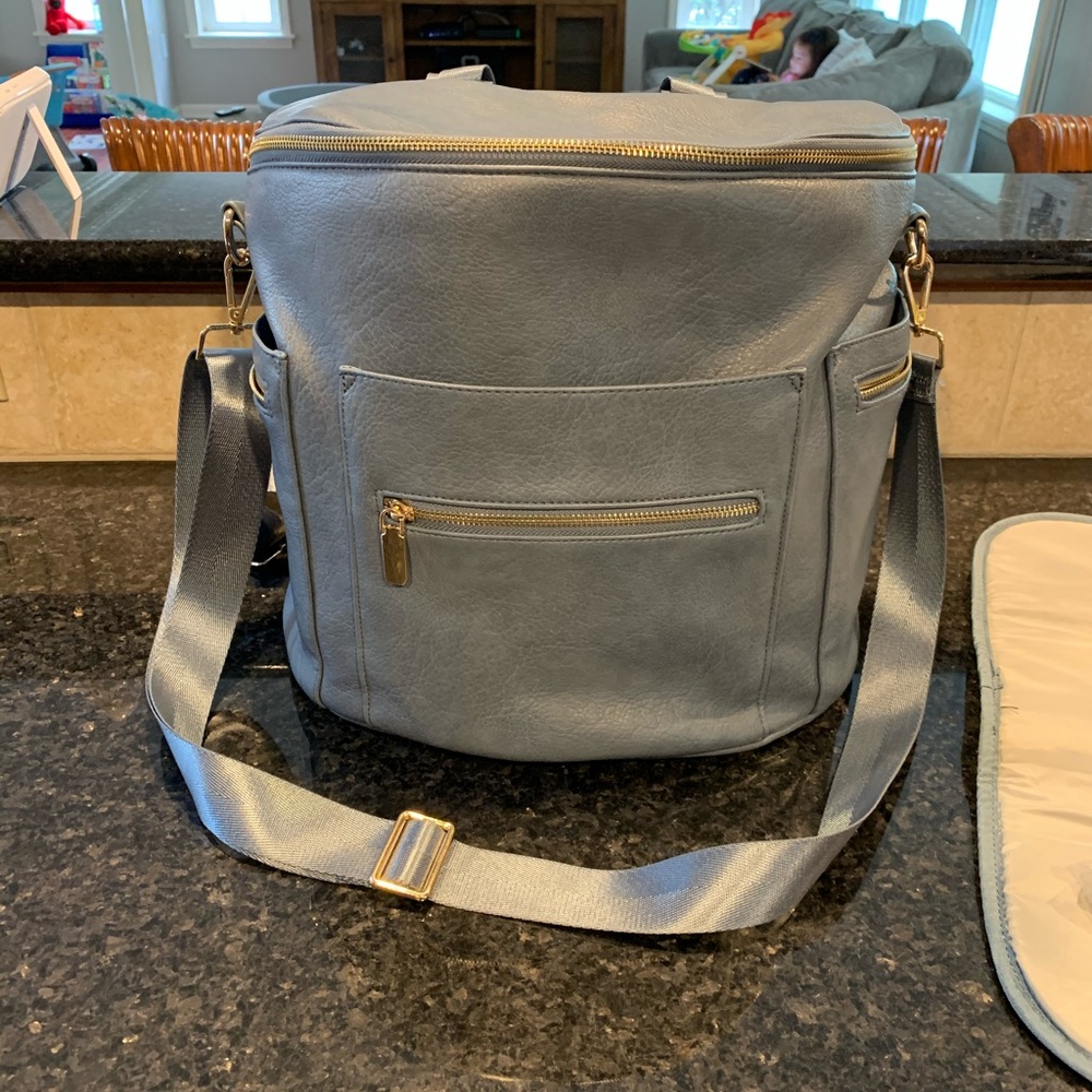Miss Fong Diaper Bag, Blue